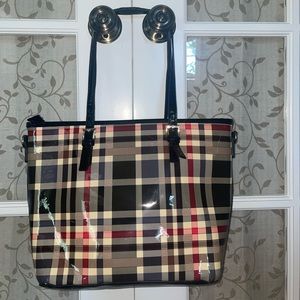 Red, Black, and Tan Purse